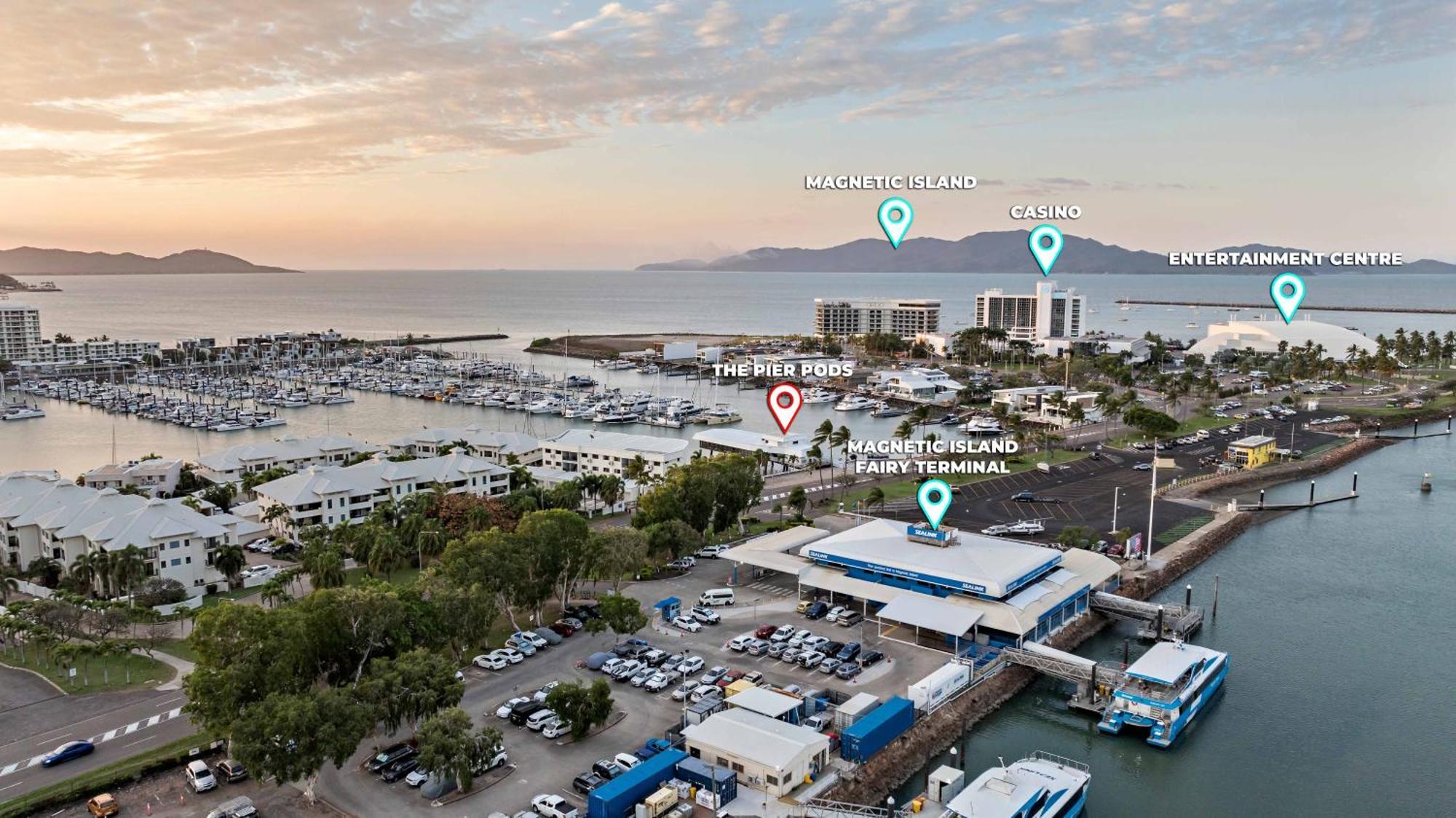 The Pier Pods On The Water- 50M From Townsville Bus Terminal And Ferry Terminal- Passport Id Requried Экстерьер фото